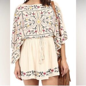 Free People Embroidered Dress/Tunic Boho